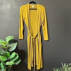 A New Day - Olive Green Long Cardigan - size XS